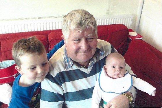 Grandad with Ethan & Henry