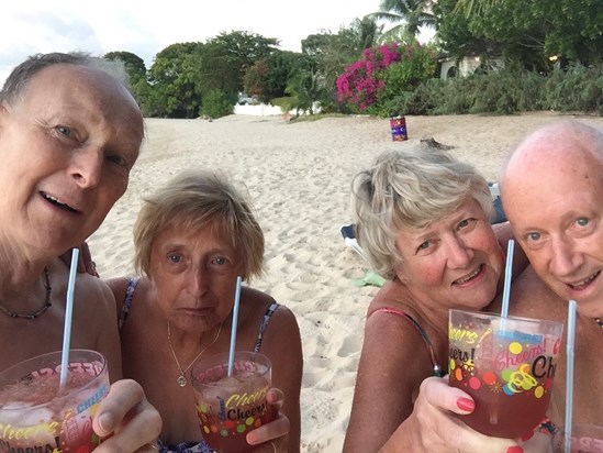 Cheers - beach party!