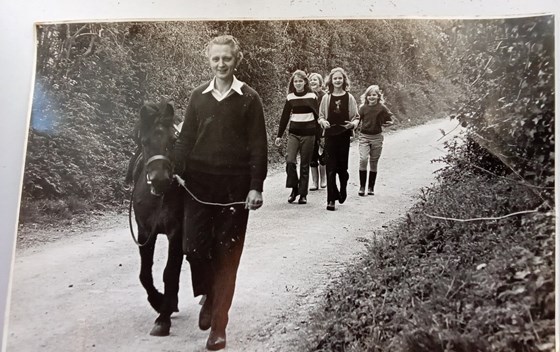 Dad, penny the pony, 3 youngest girls and carol Williams xxx