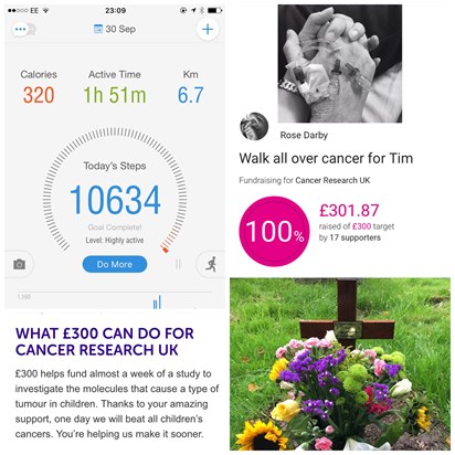Walk all over cancer for Tim