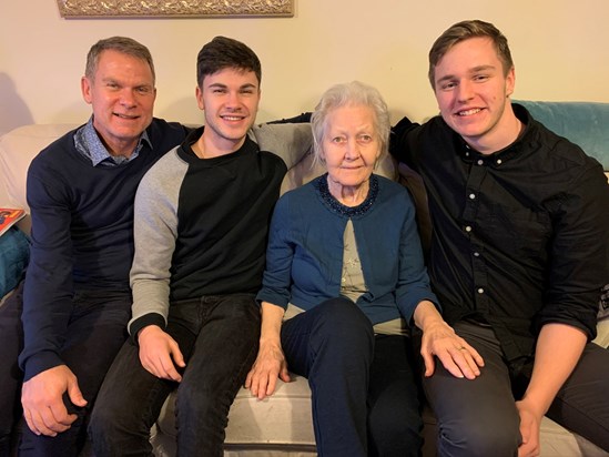 With Chris, Fynn and Kai, December 2019