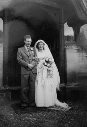 George & Joan - wedding photo 21st August 1951