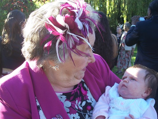 Eileen with first great grandchild
