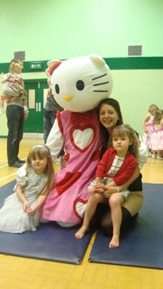 Star struck with Hello Kitty (uncle Dan)