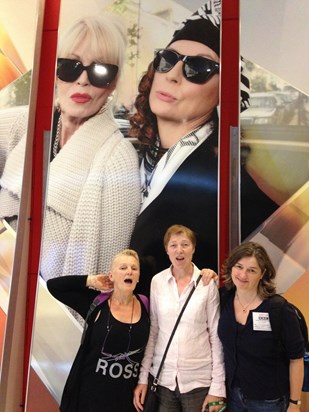 Absolutely fabulous gals on the Bunters tour of the BBC