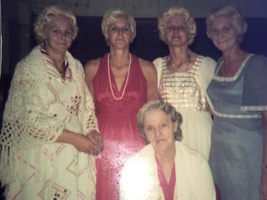 Vera,Jean,Doll,Edie and Nanny Cook