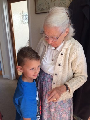 Granny Berry with Great Grandson Alfie 2017