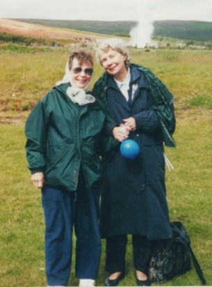 Diane & Beryl meeting in Iceland