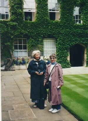 Beryl & Diane touring Oxford