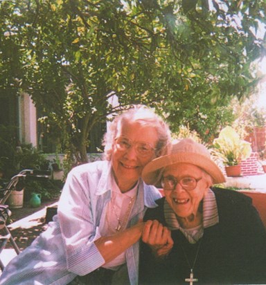Beryl visiting her mother's sister Peggy in Chile, South America.
