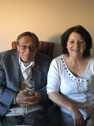 Dad and Mum! All smiles. Xxxx