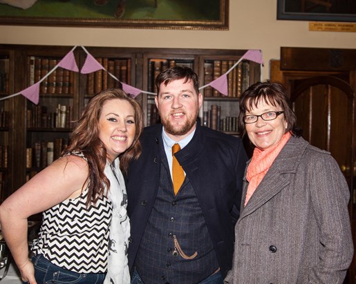 Liz, Lou and Ricky at Sienna's Naming Day