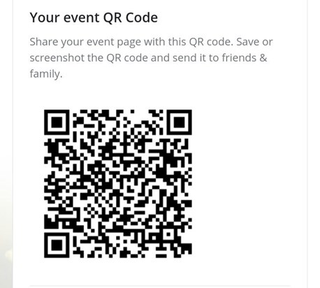 QR code for live screening