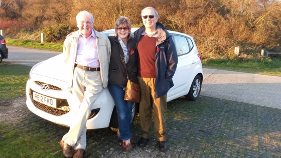 With Peter and Daphne at Hamble Point in November 2017
