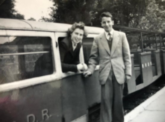 Mum & Dad By A Train (of course)