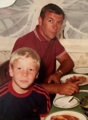 Keith with his son, Colin (approx 1980)