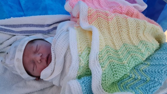 Baby Katie - a few hours old