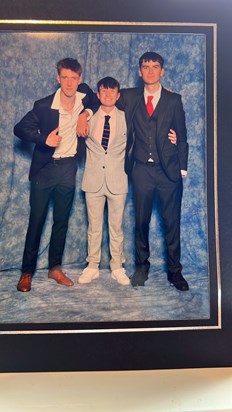 Harry, Luke and Hugo, prom June 2023