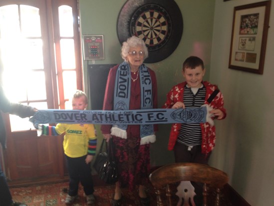 Dover V Crystal Palace FA Cup - pre match with Great Granny & Luca 4.1.15.