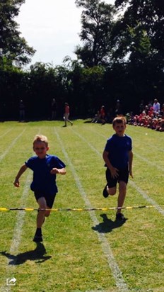 Harry and Georgie sports day 04/07/14