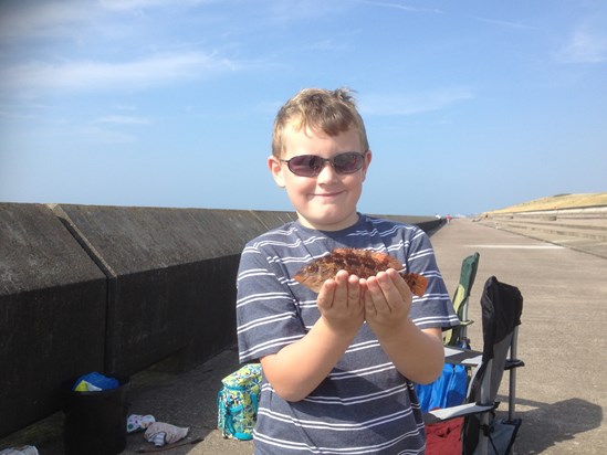 Fishing Summer 2013 - Samphire Hoe.  The one that didn't get away.