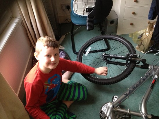 Xmas Day 2013 - New Bike - So Excited!