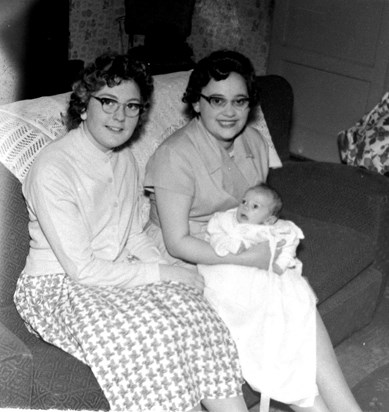 My Aunty Maureen, my Mom and me....60 years ago