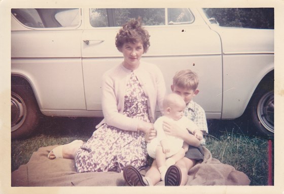 Betty and Paul with baby Robert