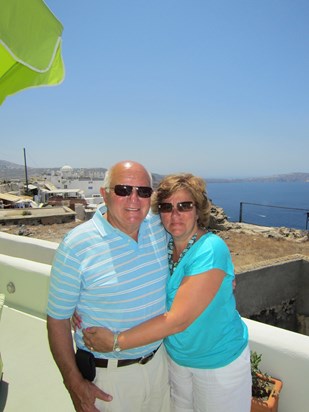 A Father & Daughter moment in Santorini