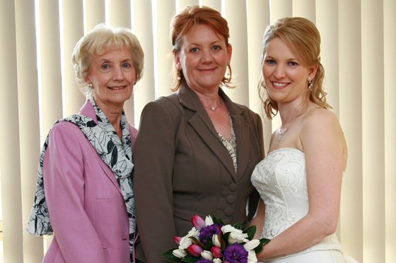 Audrey with Linda and Tina