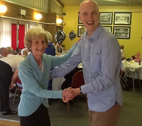 Daniel and Nana at her 80th Birthday Party