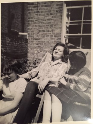 Mum wit Auntie Val and Auntie Janet.