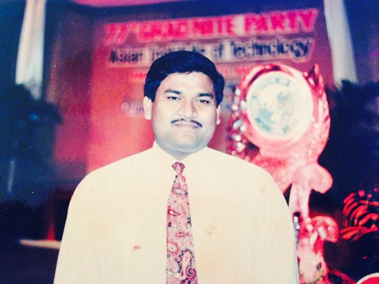 Dr. Prabhat in 1996 - received Masters Degree from AIT