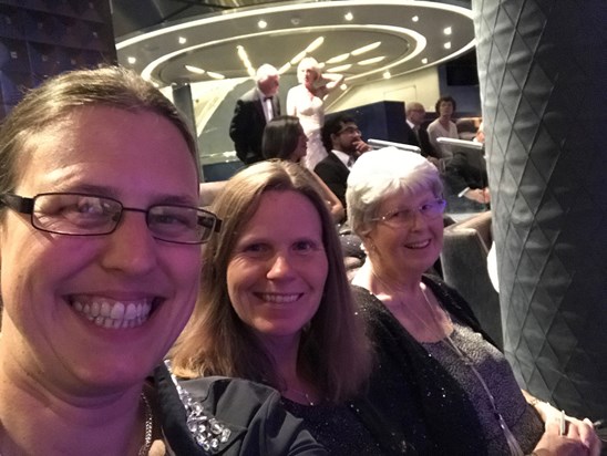 In the theatre on the ship
