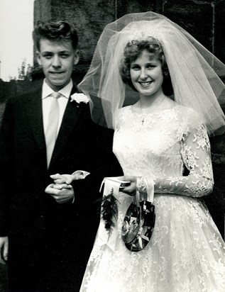 Mum and Dad on their wedding day - 2nd Sept. 1961