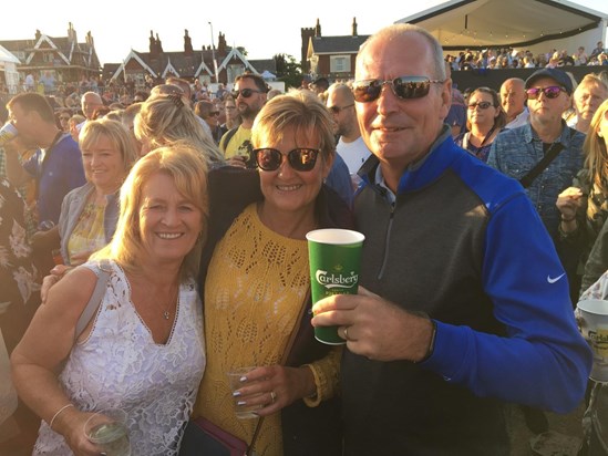 Lytham Festival last year watching one of Brent's favourite Rod Stewart.