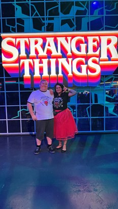 Cristina at the stranger things experience 