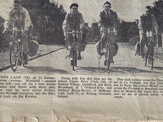 Grandad news article 1954