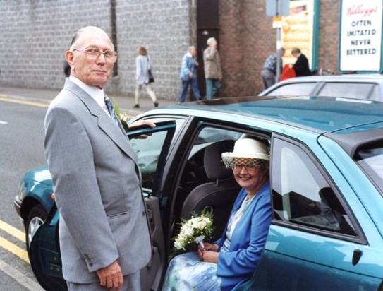 Bob and Val's Wedding Day in1996