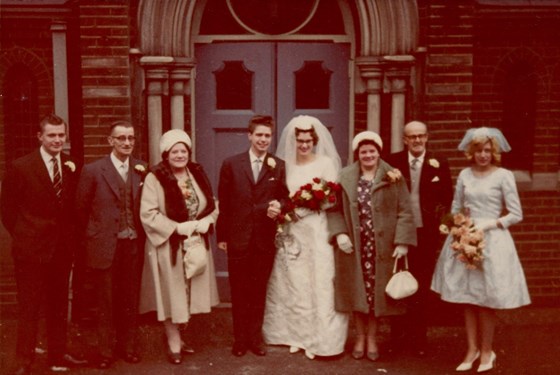 Mick & Dot's wedding 20/01/1962.