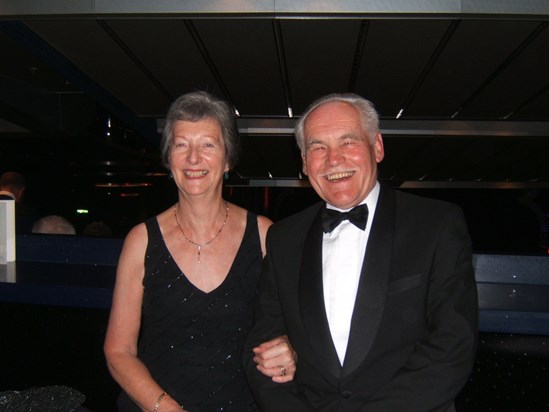 Neil with his wife Valerie, taken during a cruise along the Panama Canal 2006