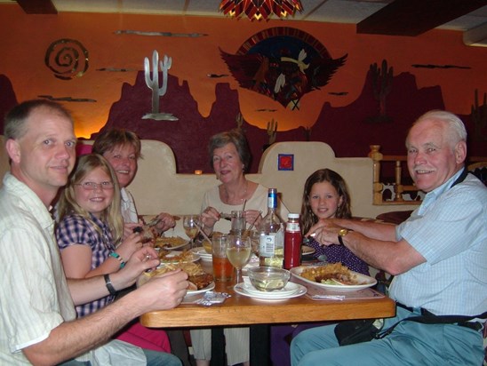 Neil with his family in South Africa 2008