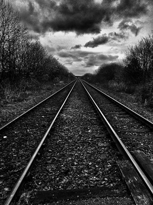 Converging Rails, Near Ashington. 9th April 2014