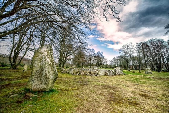 Pictish burial chambers at Clava Cairns near Culloden