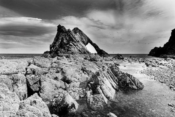 The Running Man... Bow Fiddle Rock, Portknockie