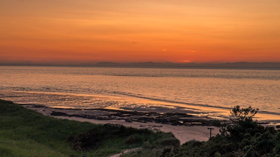 Golden hour over the Moray Firth, from Covesea July 2017