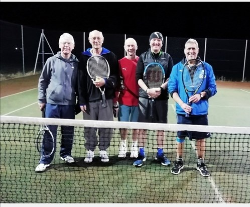 Part of the Wednesday night tennis gang. 