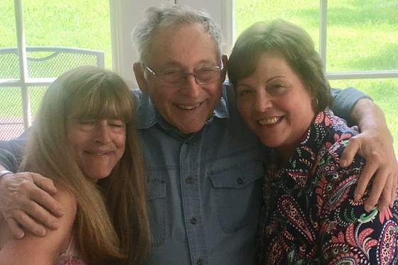 Ed with his girls,  Jennifer &  Julie,  July 2017