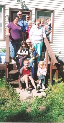 June 2010-Trapper Creek, AK - Bunny, Sister Shirley & family, 2 grandaughters and 5 great grandkids
