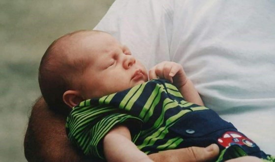 Brodie (18 days old), Christmas Day 2002